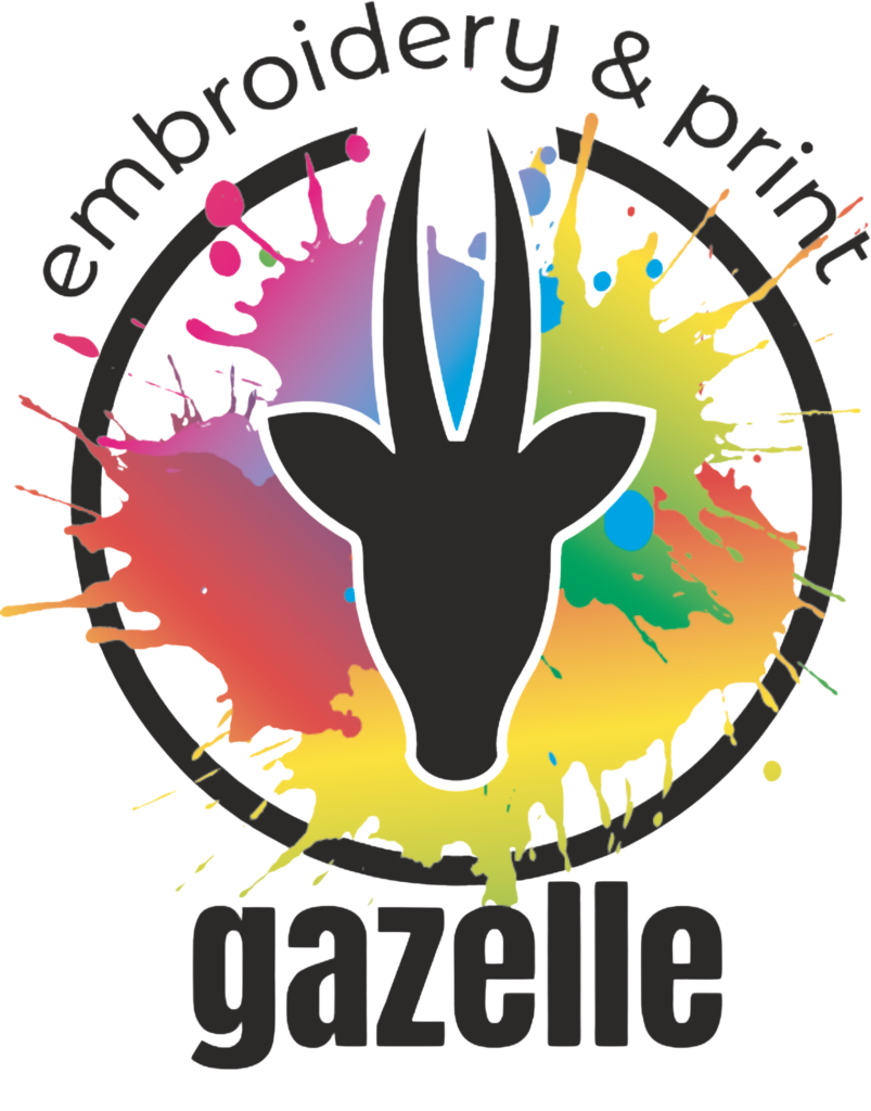 Gazelle Embroidery and Print Logo